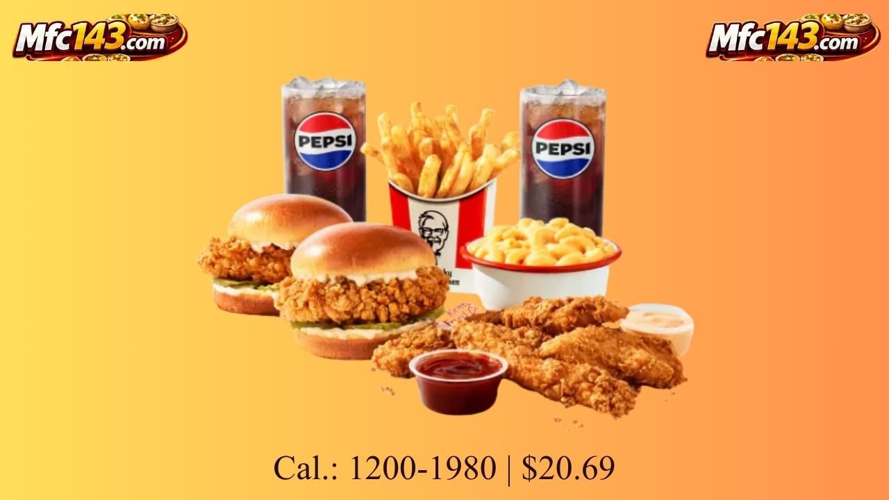Meal for Two: 2 Sandwiches + 4 pc. Tenders Combo 2026