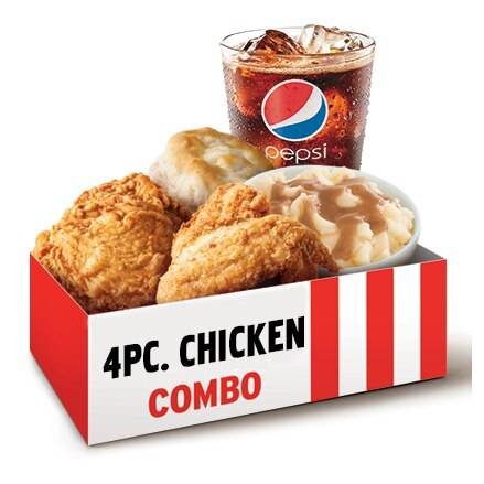 KFC 4 pc. Chicken Combo 2026 – A Tasty Meal for Every Occasion
