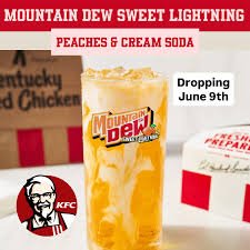 Mountain Dew® Sweet Lightning® Peaches & Cream Soda 2026