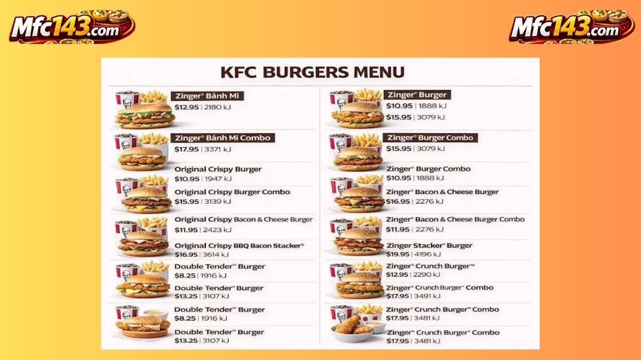 KFC Crunch Bowl Menu Australi